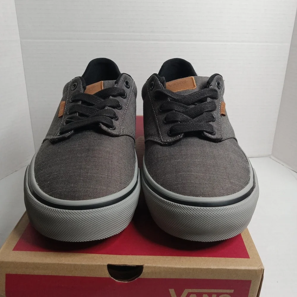 Vans Atwood Deluxe Skate Shoes Sneakers Textile Grey Men's Size 8.5 VN0A3WKWSG7